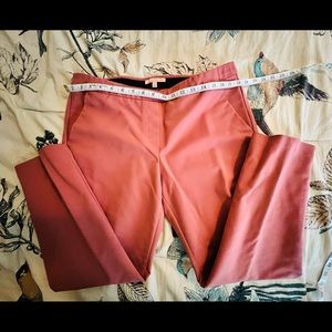 Rose colored pull on slacks
